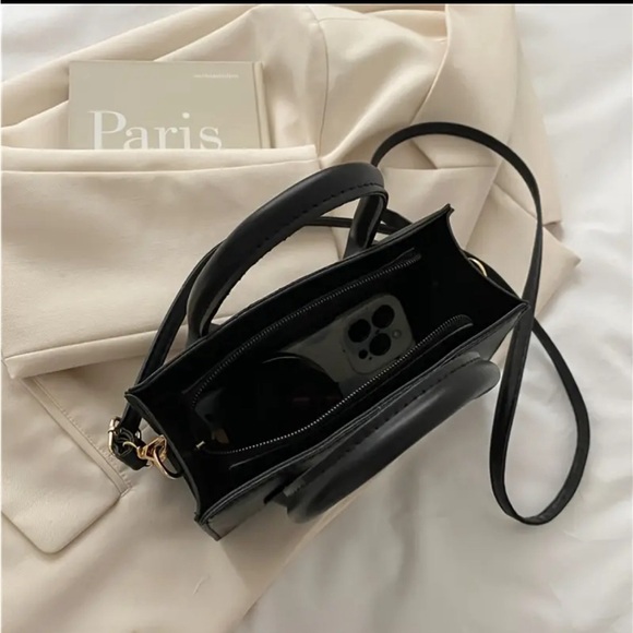 Mini Elegant Solid Color PU Leather Women's Handbag, Korean Style Casual. NWOT - Picture 3 of 9
